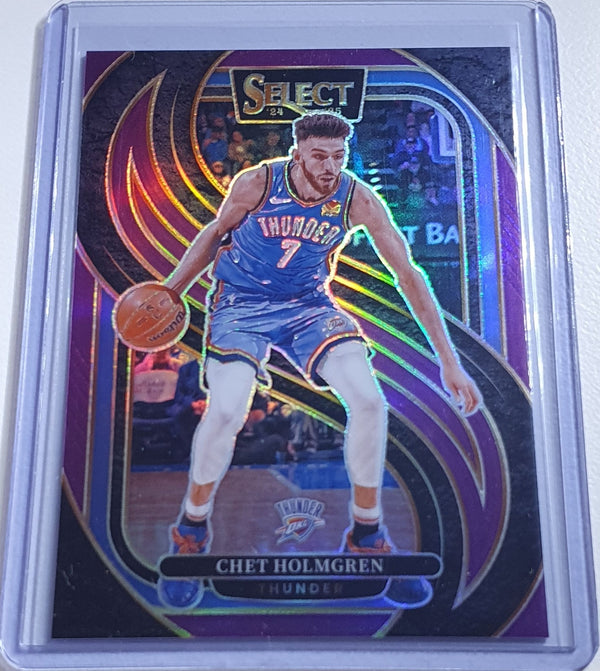 2024 Panini Select Chet Holmgren #128 PURPLE /99 Holo Premier Level - Rare