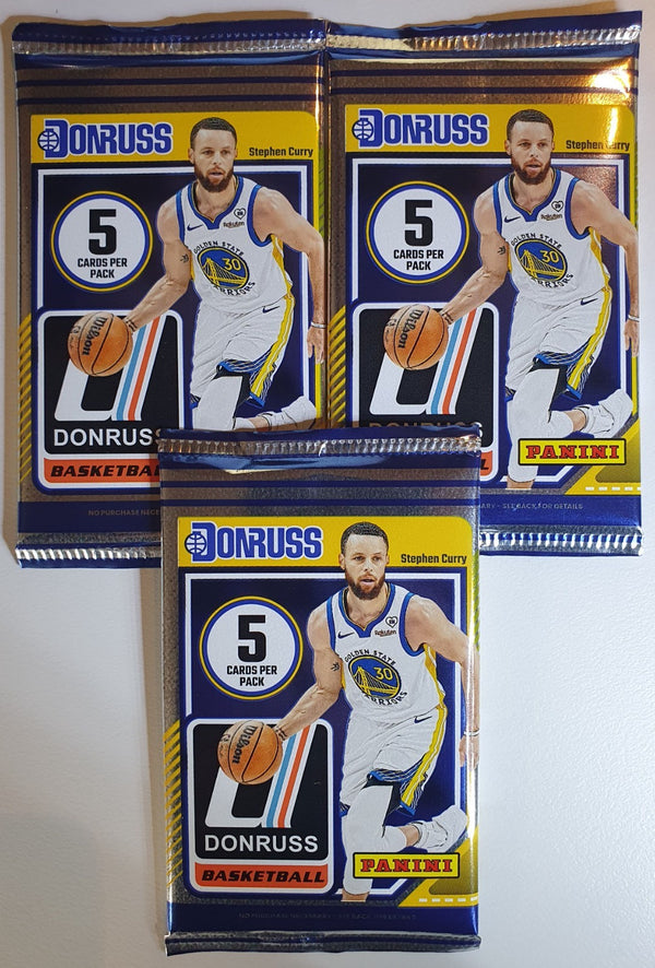 Lot of 3 x 2024-25 Panini Donruss Basketball Pack - Sealed Risacher Castle?