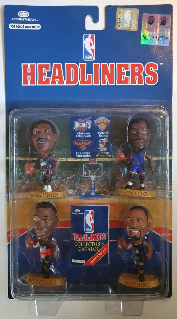 1996 Corinthian Headliners Hakeem Ewing Mutombo Mourning - Sealed Figures