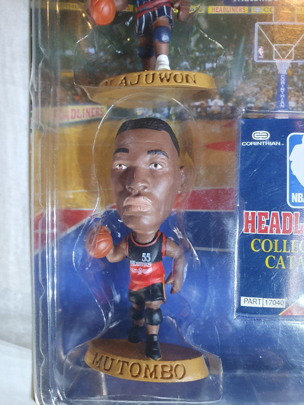 1996 Corinthian Headliners Hakeem Ewing Mutombo Mourning - Sealed Figures