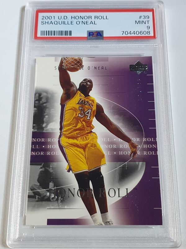 2001 Upper Deck Honor Roll Shaquille O'Neal #39 - PSA 9 (POP 3)