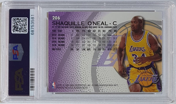 1996 Fleer Shaquille O'Neal #206 - PSA 9 (Low POP)