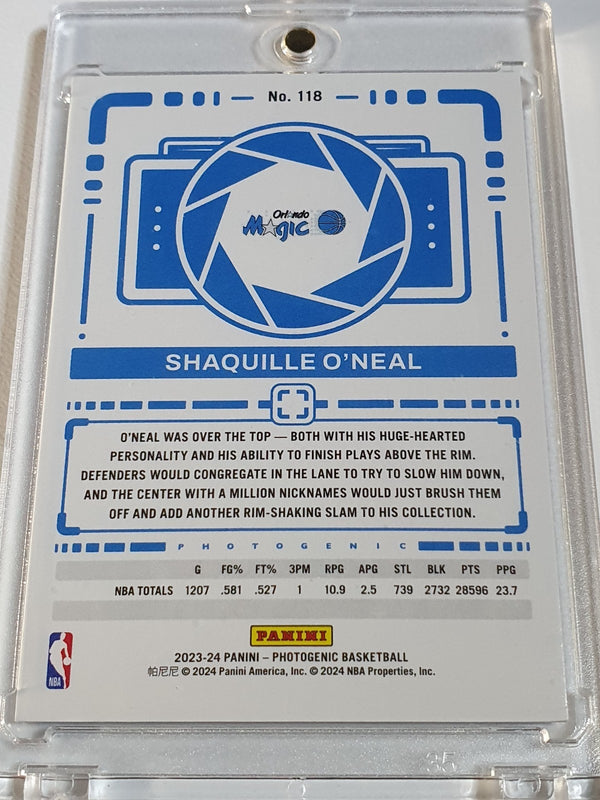 2023 Panini Photogenic Shaquille O'Neal #118 DIAMOND /75 Holo - Ready to Grade