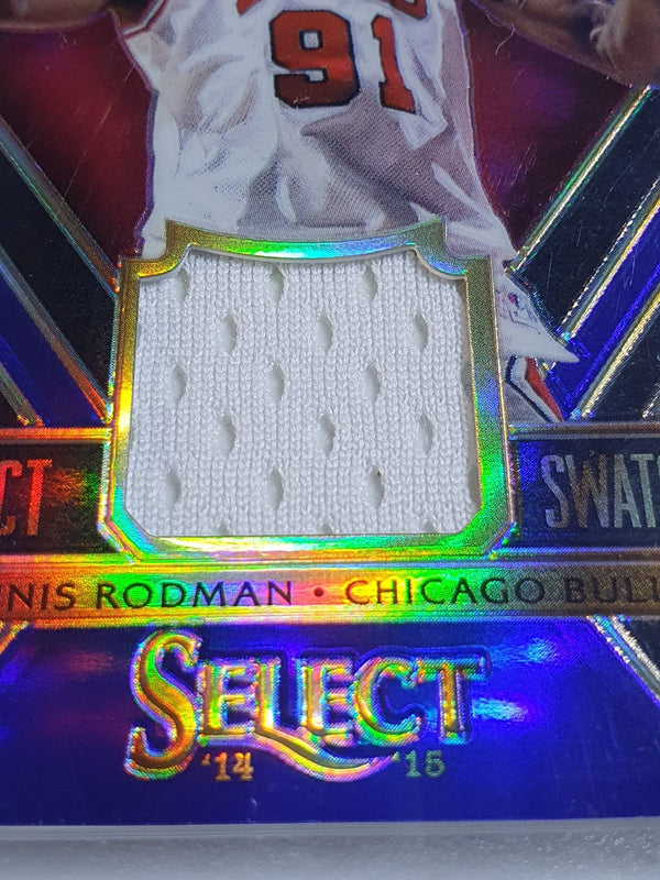 2014 Panini Select Dennis Rodman #PATCH PURPLE /99 Game Worn Jersey - Rare