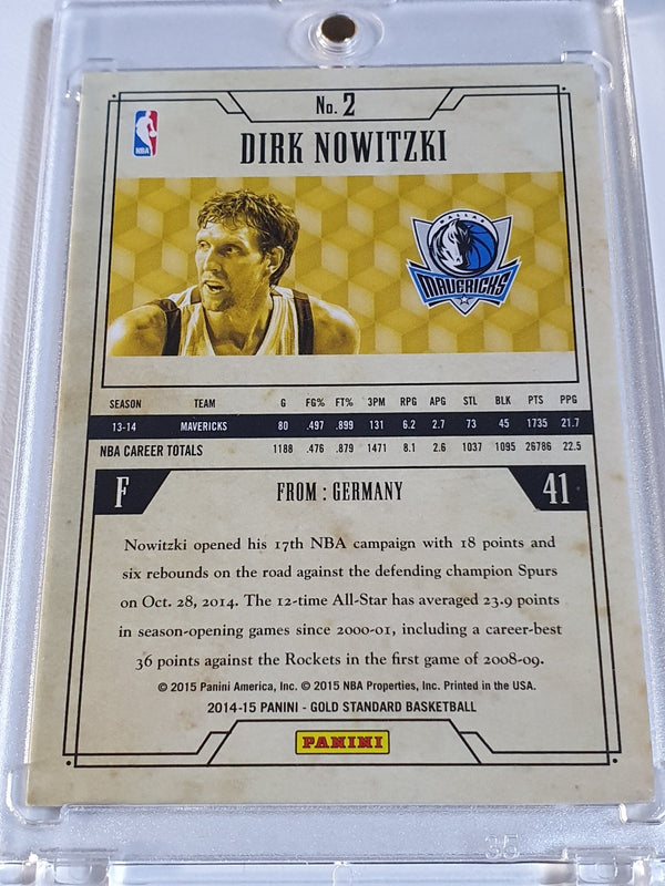 2014 Panini Gold Standard Dirk Nowitzki #2 GOLD /79 Holo - Ready to Grade