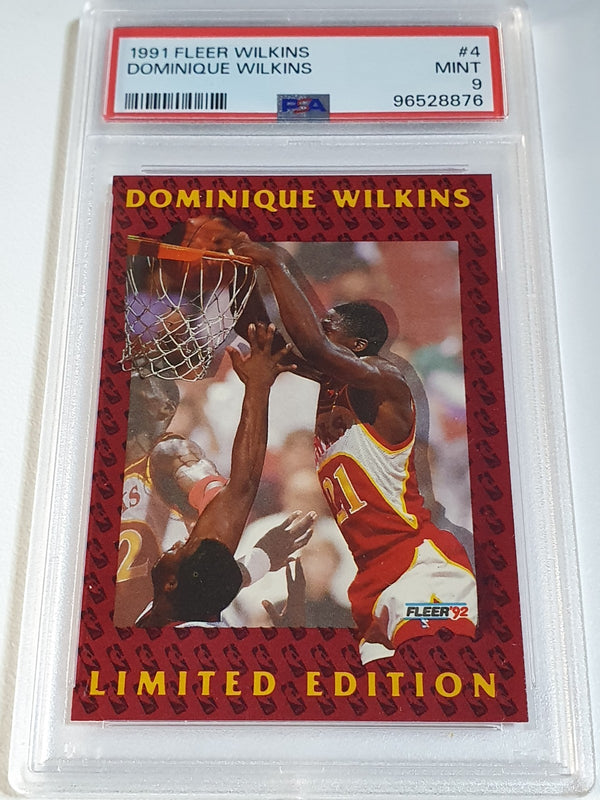 1991 Fleer Dominique Wilkins #4 Limited Edition - PSA 9 (POP 1)