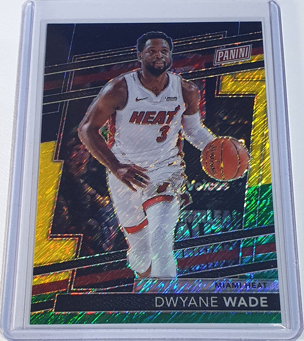 2024 Panini National Dwyane Wade #33 BLACK YELLOW GREEN SHIMMER /44 VIP - Rare