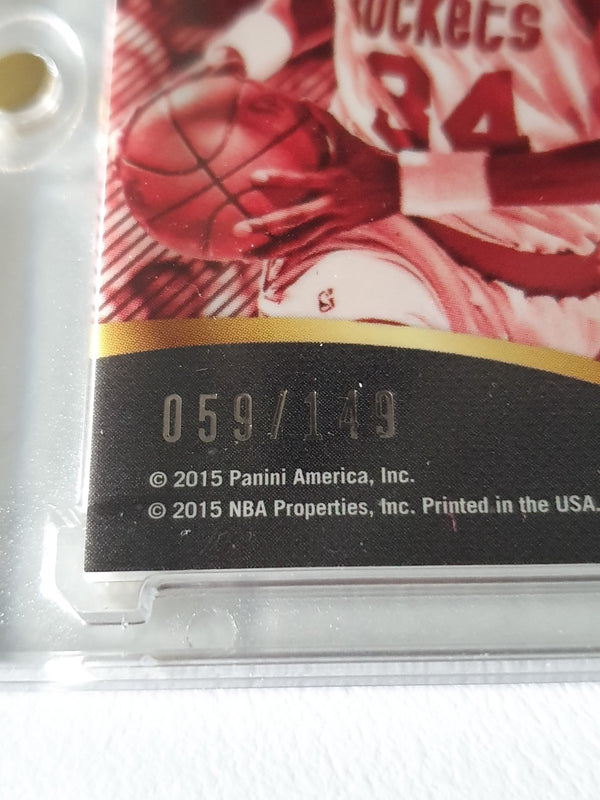 2015 Panini Select Hakeem Olajuwon #PATCH /149 Game Worn Jersey - Ready to Grade