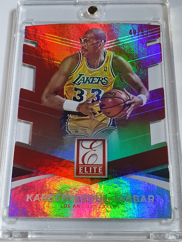 2014 Donruss Elite Kareem Abdul-Jabbar #92 STATUS /67 Holo Die-Cut - Rare