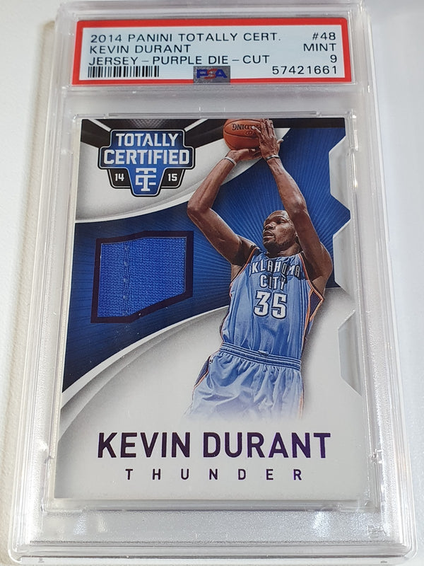 2016 Totally Certified Kevin Durant #PATCH PURPLE /99 Die-Cut - PSA 9 (POP 1)
