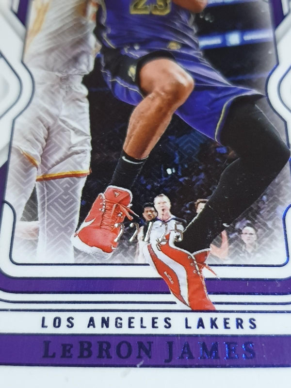 2024 National Treasures LeBron James #42 ROYAL BLUE /25 Foil Edition - Rare