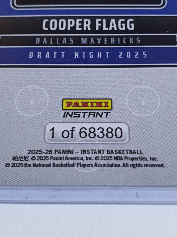 2024 Panini Instant Cooper Flagg Rookie #NBADN-1 /68380 RC 1st Ever Panini Card