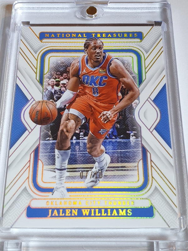 2024 Panini National Treasures Jalen Williams #60 GOLD /10 Foil Edition - Rare