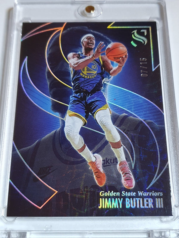 2024 Panini Silhouette Jimmy Butler #23 SCOPE /15 Holo (Warriors) - Rare
