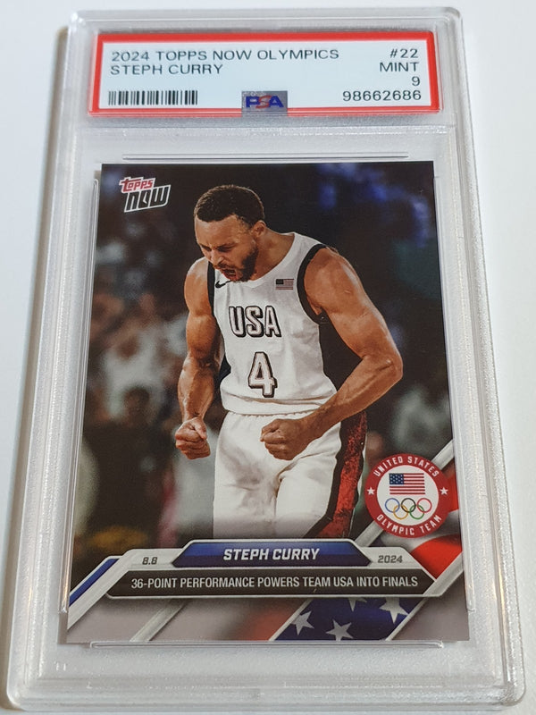 2024 Topps Now Olympics Stephen Curry #22 Team USA - PSA 9 (Low POP)