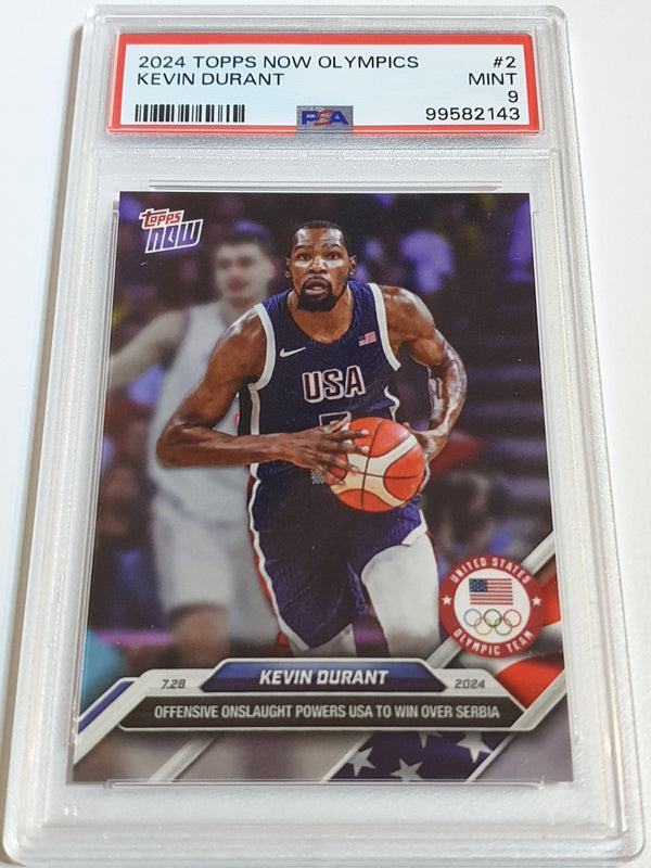 2024 Topps Now Olympics Kevin Durant #2 Team USA - PSA 9 (POP 3)