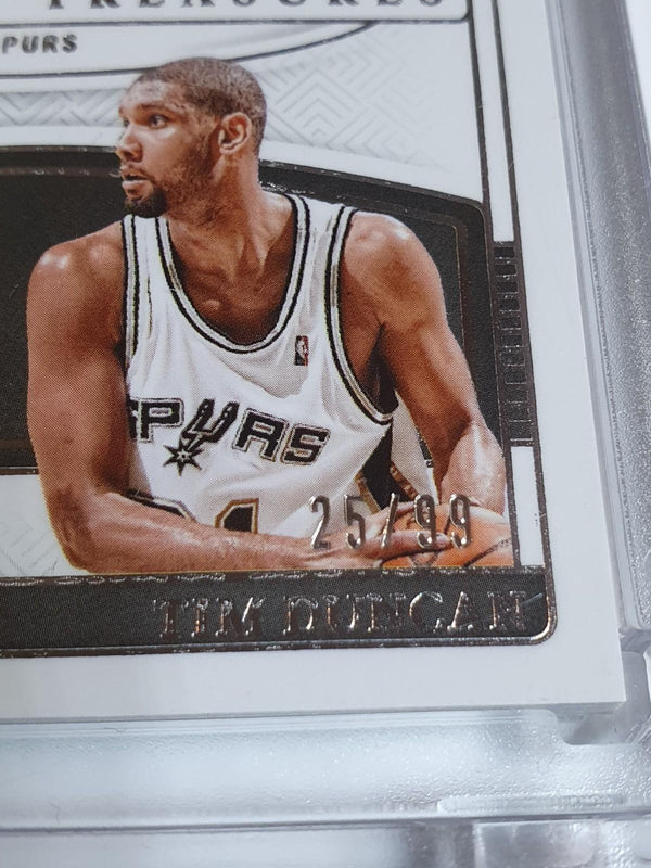 2024 National Treasures Dirk Nowitzki Tim Duncan #PATCH /99 Dual Jerseys - Rare