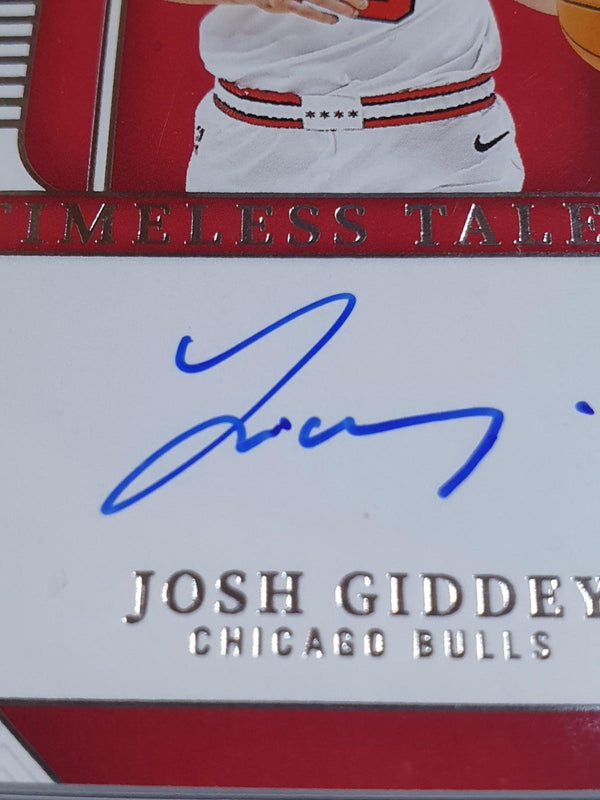 2024 Panini National Treasures Josh Giddey AUTO /49 (Bulls)- On Card Autograph