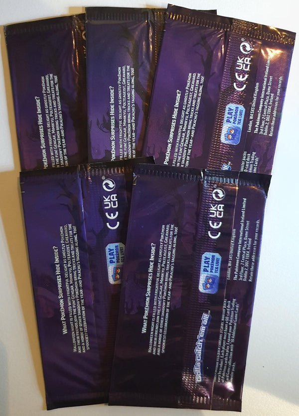 2023 Pokemon Trick or Trade Booster Packs LOT OF 5 - Factory Sealed