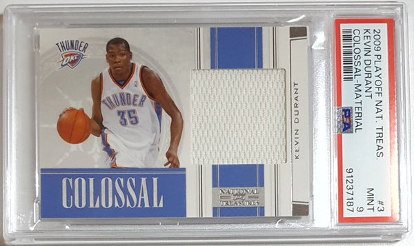 2009 National Treasures Kevin Durant #PATCH /49 Game Worn Jersey- PSA 9 (POP 1)