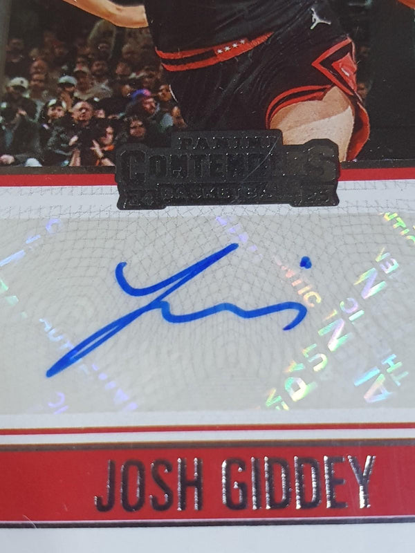 2024 Panini Silhouette Josh Giddey AUTO 01/75 Veteran Ticket Autograph - Bulls