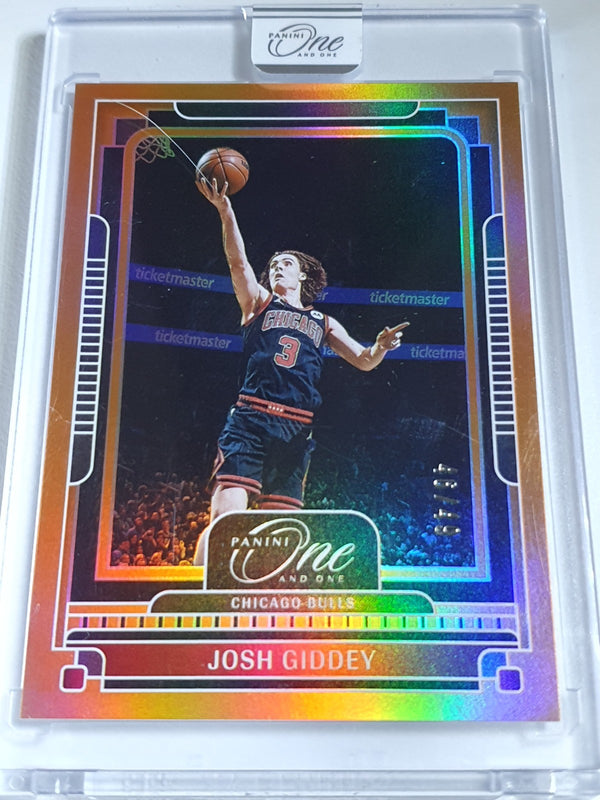 2024 Panini One and One Josh Giddey #79 ORANGE /49 Holo (Bulls) - Factory Sealed