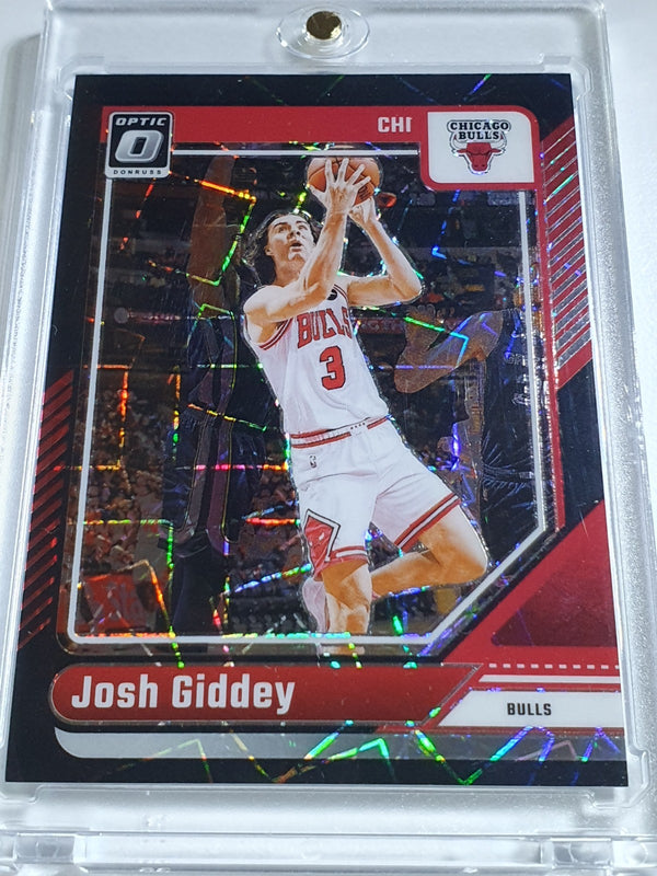 2024 Donruss Optic Josh Giddey #120 BLACK VELOCITY /39 Holo (Bulls) - Rare