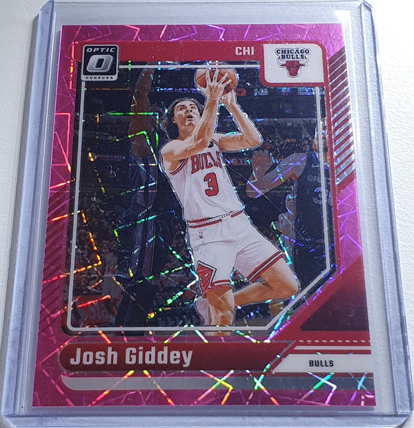 2024 Panini Donruss Optic Josh Giddey #120 PINK VELOCITY /79 Holo (Bulls) - Rare