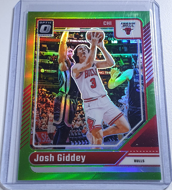 2024 Panini Donruss Optic Josh Giddey #120 LIME GREEN /149 Holo (Bulls) - Rare
