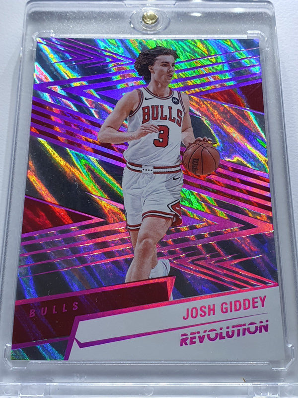2024 Panini Revolution Josh Giddey #10 MOLTEN LAVA /10 Holo (Bulls) - Rare