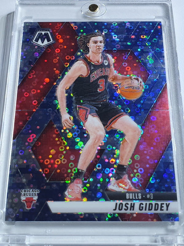 2024 Panini Mosaic Josh Giddey #71 CAMO DISCO /35 Holo (Bulls) - Rare