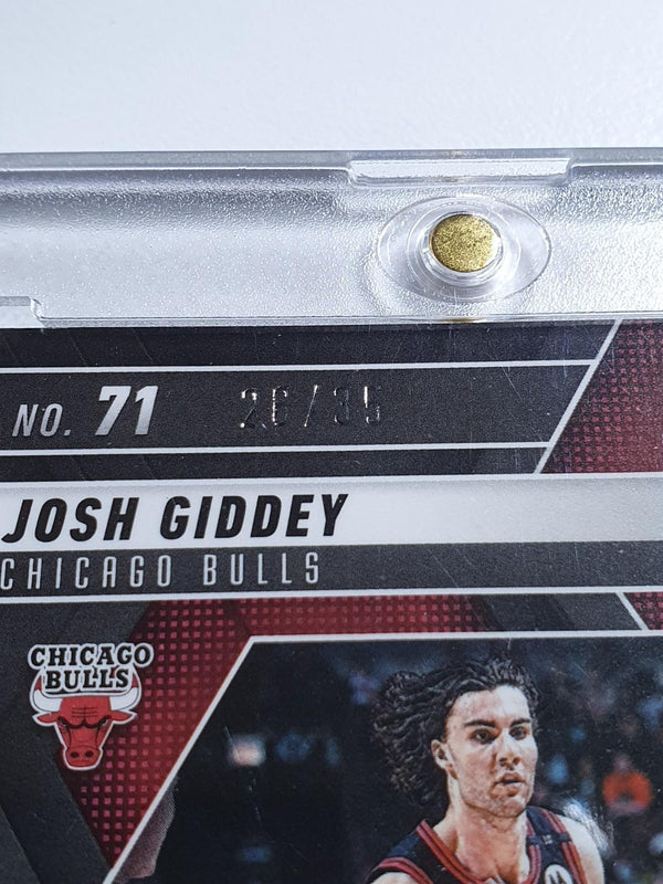 2024 Panini Mosaic Josh Giddey #71 WHITE CHOICE /35 Holo (Bulls) - Rare