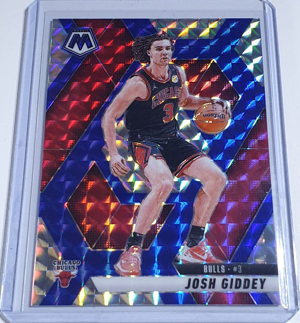 2024 Panini Mosaic Josh Giddey #71 BLUE CHOICE /45 Holo (Bulls) - Ready to Grade