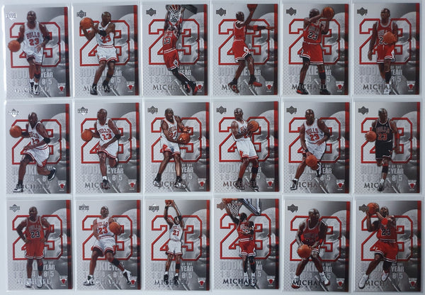 Lot of 18 x 2005 Upper Deck Michael Jordan Rookie of the Year - Good Condition
