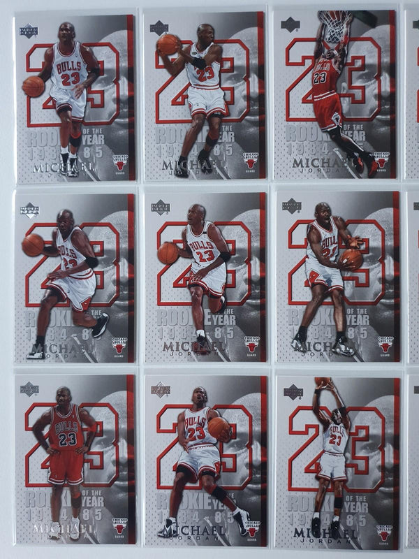 Lot of 18 x 2005 Upper Deck Michael Jordan Rookie of the Year - Good Condition