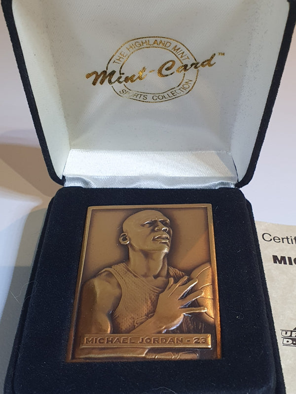 1996 Upper Deck Michael Jordan BRONZE Highland Mini Mint-Card - With COA