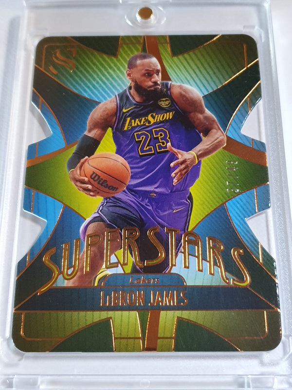 2024 Panini Silhouette LeBron James #25 BRONZE /49 Die Cut Superstars - Rare