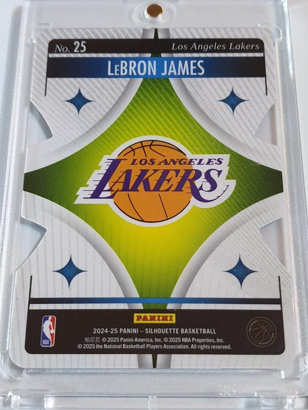 2024 Panini Silhouette LeBron James #25 BRONZE /49 Die Cut Superstars - Rare