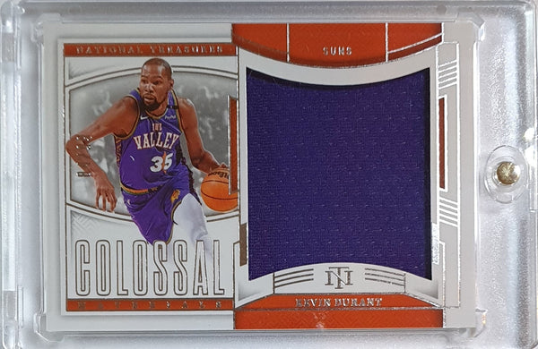 2024 National Treasures Kevin Durant #PATCH /99 Game Worn Jumbo Jersey - Rare