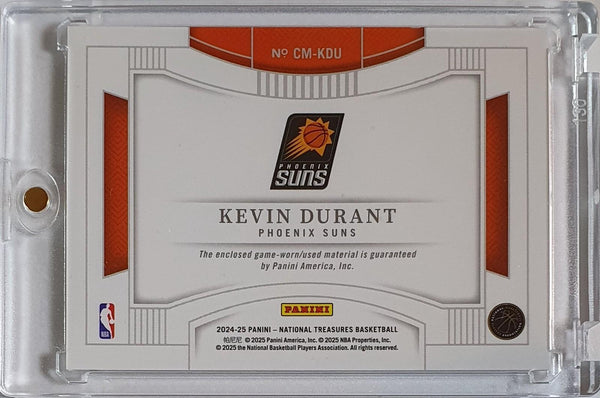 2024 National Treasures Kevin Durant #PATCH /99 Game Worn Jumbo Jersey - Rare