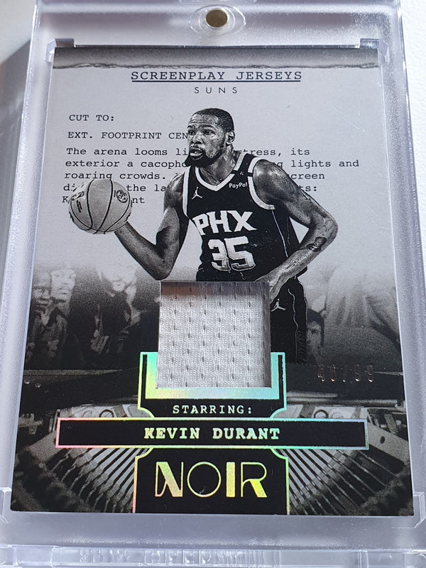 2024 Panini Noir Kevin Durant #PATCH /99 Game Worn Jersey - Rare