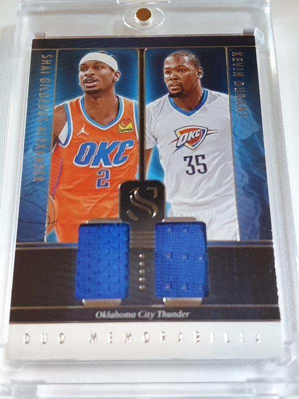 2024 Panini Silhouette Shai Gilgeous-Alexader Kevin Durant #PATCH Dual Jerseys