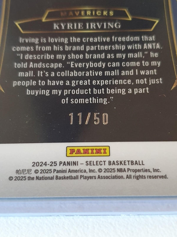 2024 Panini Select Kyrie Irving #46 WAVE GREEN /50 Holo - Ready to Grade