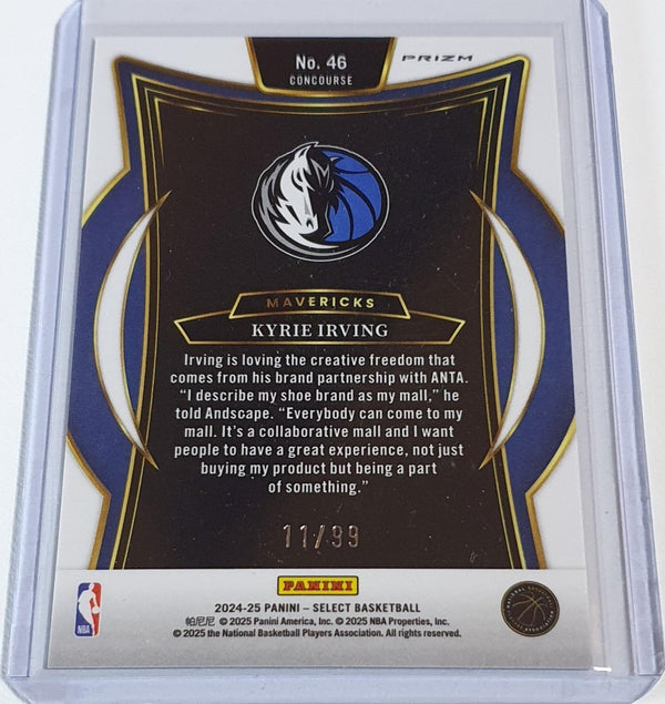 2024 Panini Select Kyrie Irving #46 DISCO LIGHT BLUE /99 Holo - Ready to Grade