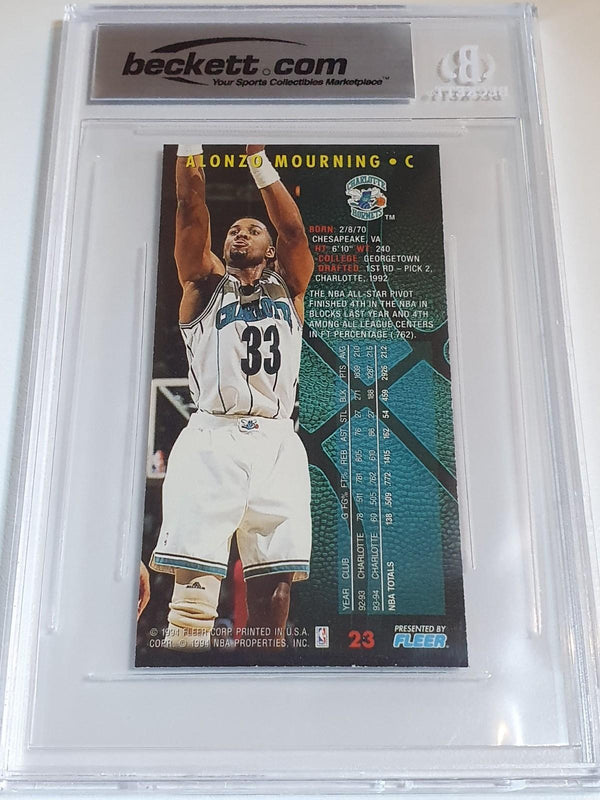 1994 Fleer NBA Jam Session Alonzo Mourning #23 - BGS 9 (POP 1)