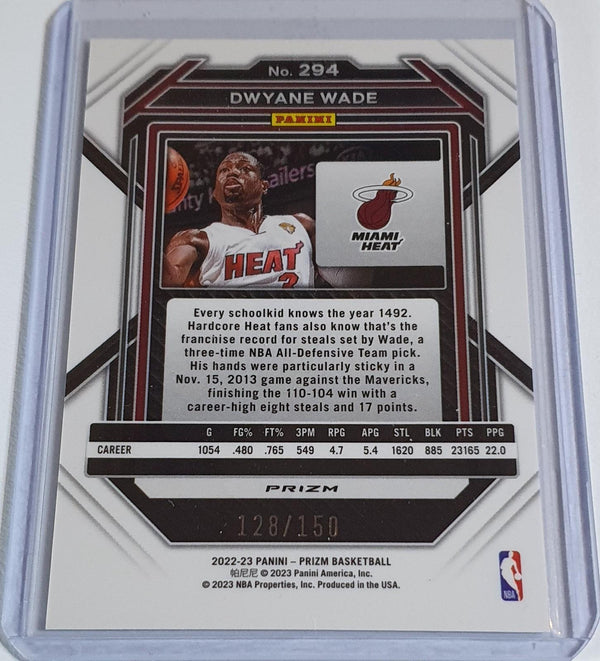 2022 Panini Prizm Dwyane Wade #294 PANDORA PREMIUM /150 Holo - Ready to Grade