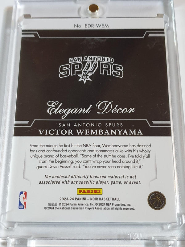 2023 Noir Victor Wembanyama Rookie PRIME GOLD /49 PATCH - 2 Color RC Jersey
