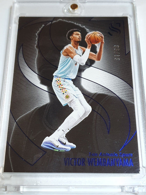 2024 Panini Silhouette Victor Wembanyama #14 BLUE /99 Foil - Ready to Grade
