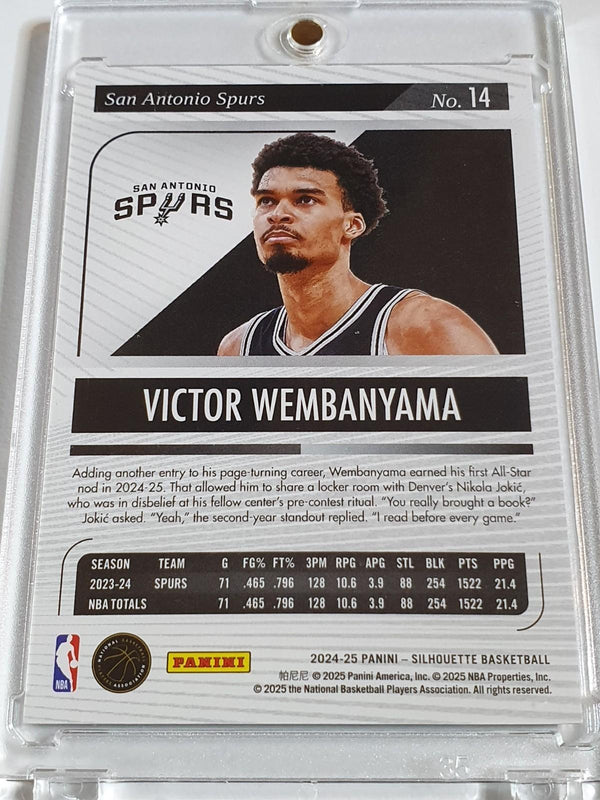 2024 Panini Silhouette Victor Wembanyama #14 BLUE /99 Foil - Ready to Grade