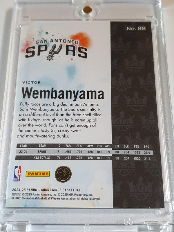 2024 Court Kings Victor Wembanyama #98 ARTIST PROOF BLUE - Rare
